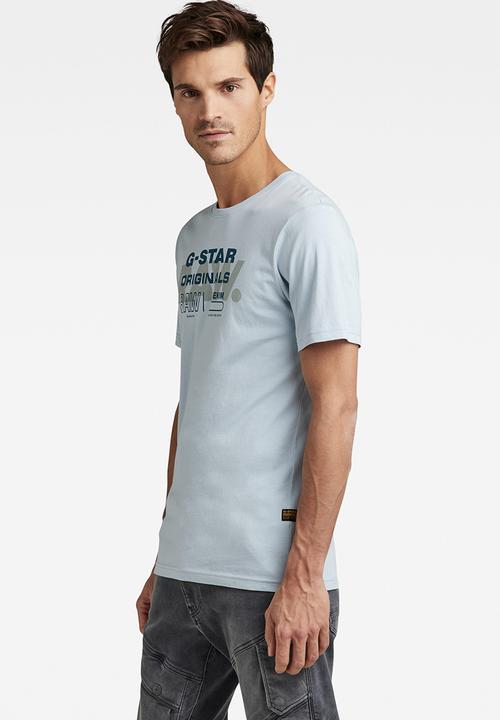 G-STAR - Raw originals slim r t - dk ice