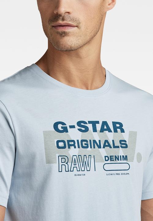 G-STAR - Raw originals slim r t - dk ice
