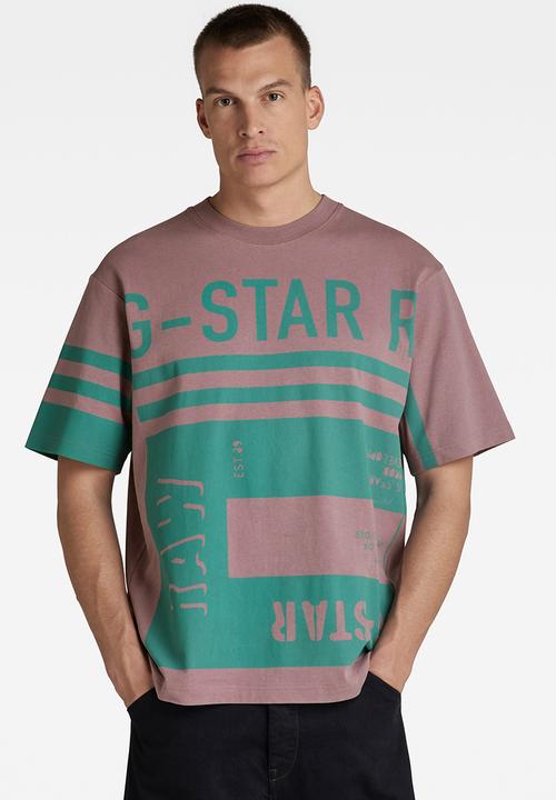 G-STAR - Unisex scarf graphic boxy r t - grape shake