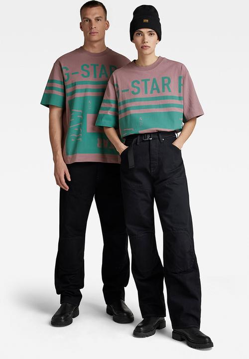 G-STAR - Unisex scarf graphic boxy r t - grape shake