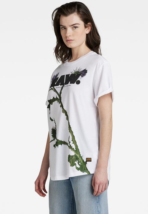 G-STAR - Lash fem thistle loose r t - white