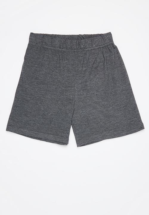 Superbalist - 2 Pack cotton short - charcoal & grey