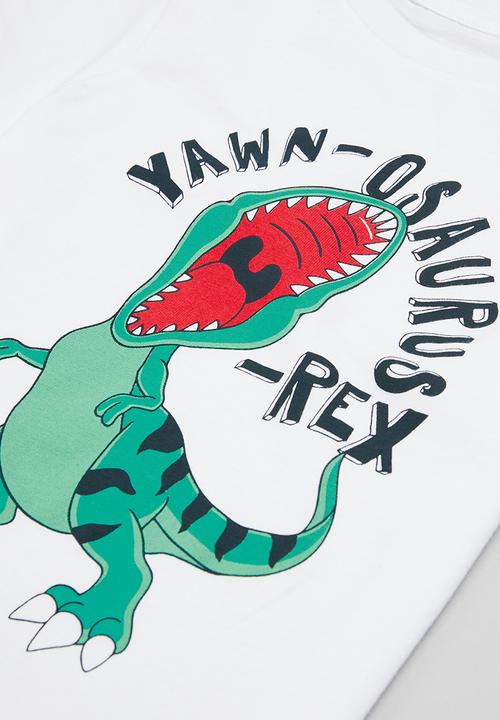 Superbalist - Boys summer pj set - white & green