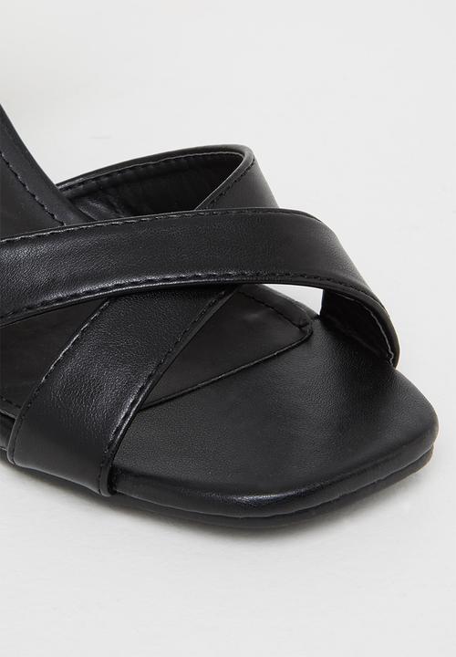 edit - Kerry open block heel - black