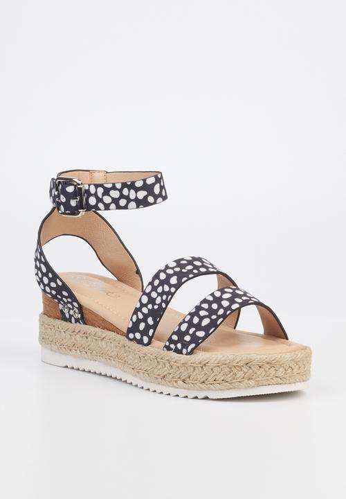 Miss Black - Steffi3 espadrille wedge heel - black