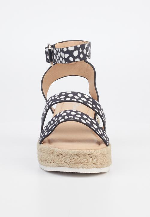 Miss Black - Steffi3 espadrille wedge heel - black