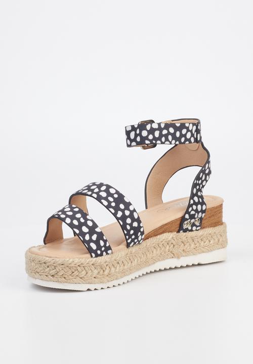 Miss Black - Steffi3 espadrille wedge heel - black