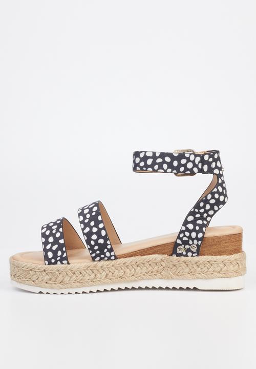 Miss Black - Steffi3 espadrille wedge heel - black