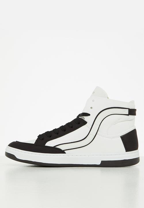 Superdry. - Vegan basket ov high trainer- white/bison black
