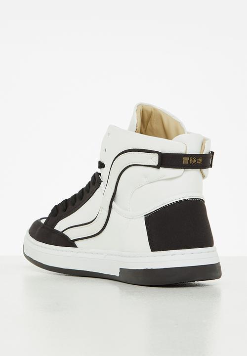 Superdry. - Vegan basket ov high trainer- white/bison black