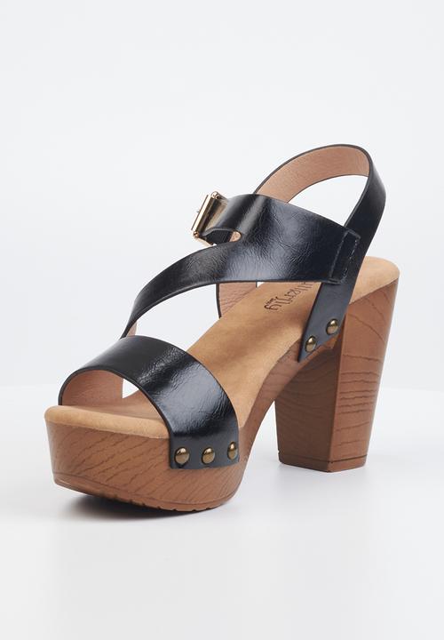 Butterfly Feet - Kayla 1 block heel - black