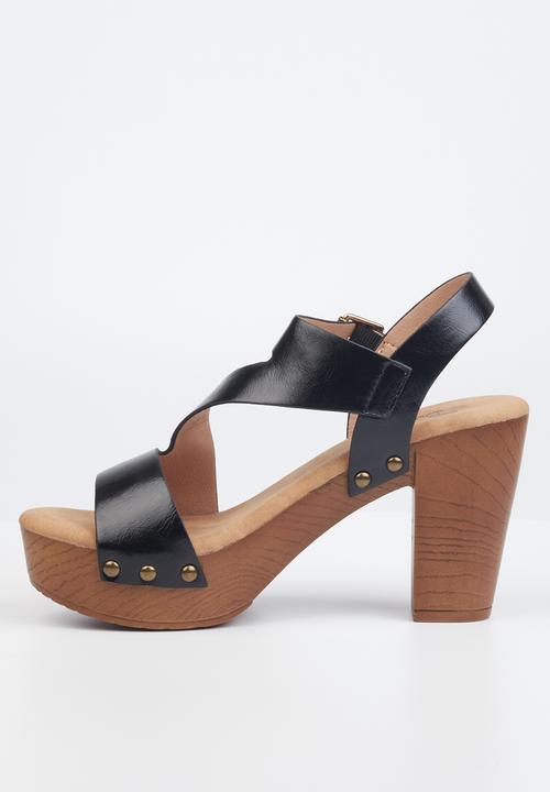 Butterfly Feet - Kayla 1 block heel - black