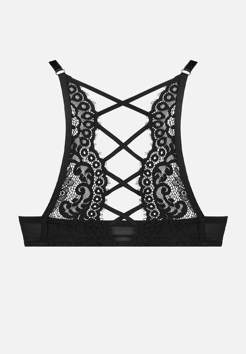 Hunkemoller - Cardi push up plunge - caviar