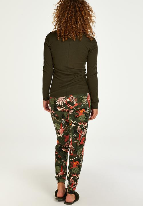 Hunkemoller - Pant jersey tucan - deep depth