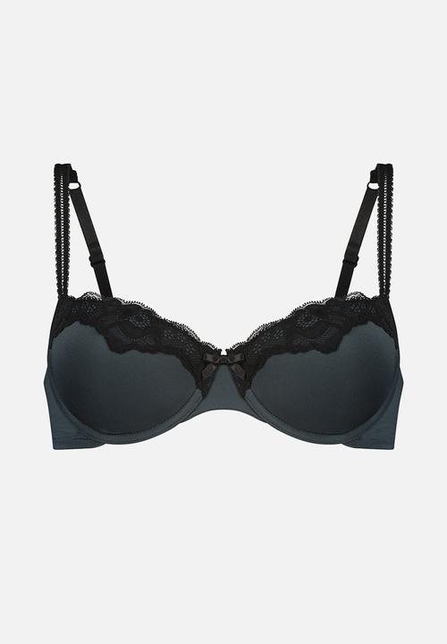 Hunkemoller - Secret lace padded demi - green gables