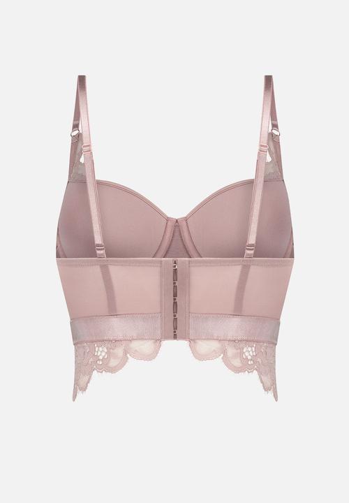 Hunkemoller - Heather padded demi ll - elderberry