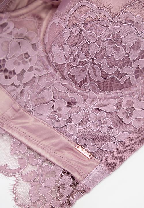 Hunkemoller - Heather padded demi ll - elderberry