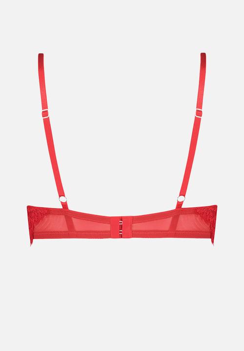 Hunkemoller - Padded demi - tango red