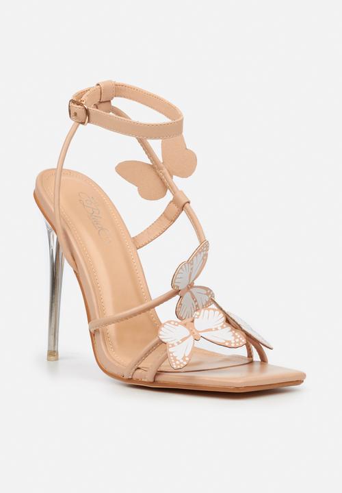 Miss Black - Monarch1 barely there stiletto heel - neutral