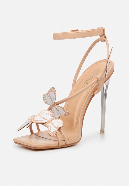 Miss Black - Monarch1 barely there stiletto heel - neutral