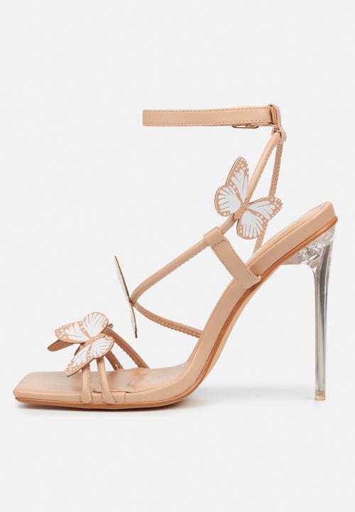 Miss Black - Monarch1 barely there stiletto heel - neutral