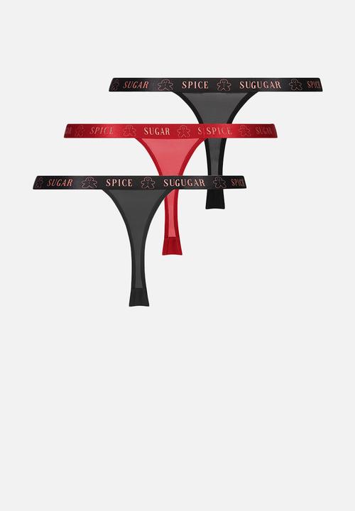 Hunkemoller - 3-pack string - multi