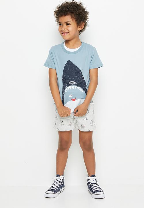 Pop Candy - Shark tee - blue