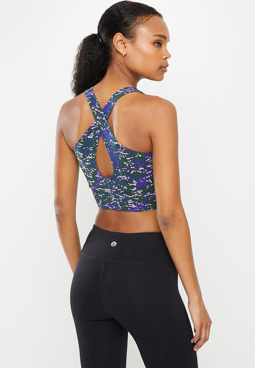 Reebok - Mod safari cotton bralette - forest green