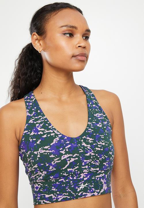 Reebok - Mod safari cotton bralette - forest green