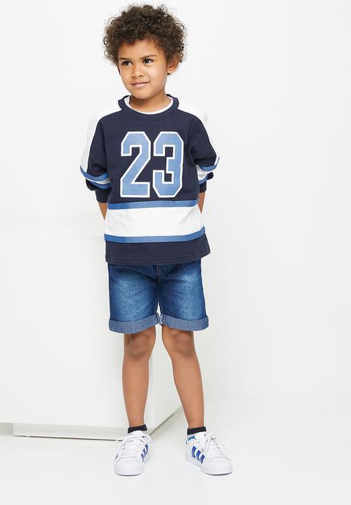 Pop Candy - Boys sweatshirt - navy & white