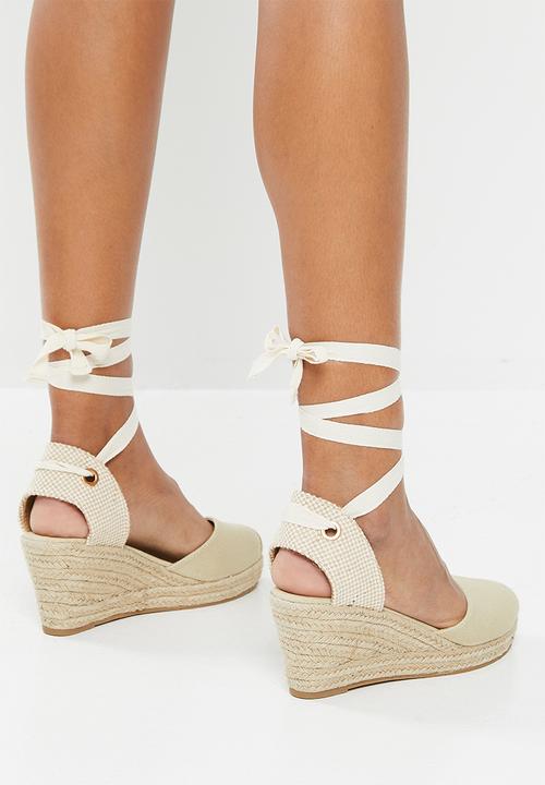 Madison® - Clover espadrille wedge heel - neutral