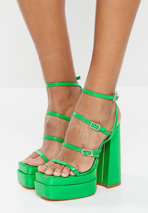 SISSY BOY - Truth or bare platform heel - green