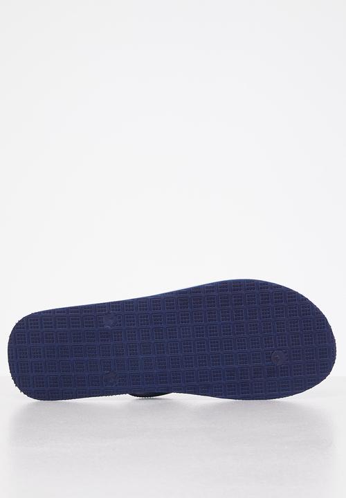 Aca Joe - Aj logo flip-flop - blue