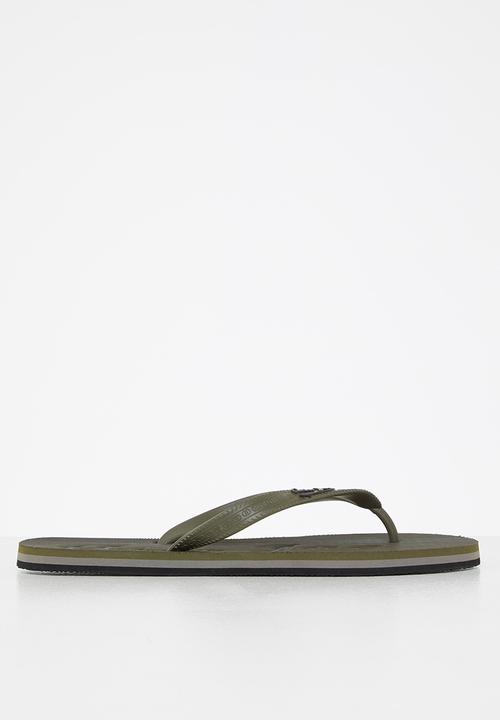Aca Joe - Aj logo flip-flop - charcoal