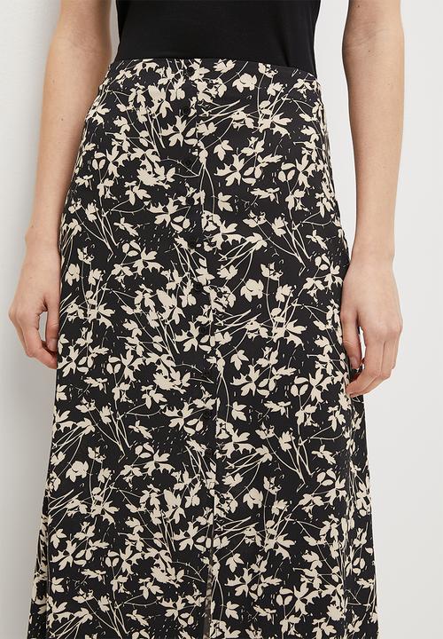 Superbalist - Button down midi - black based spring ditsy