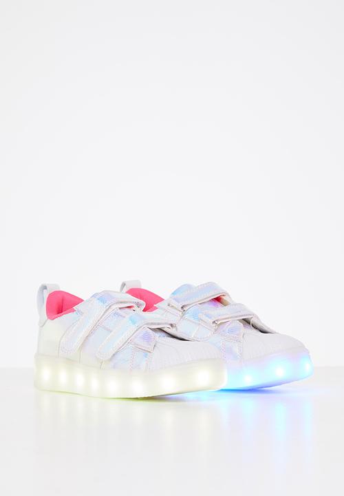 Rebel Republic - Metallic light up sneaker - silver