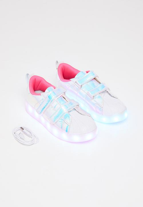 Rebel Republic - Metallic light up sneaker - silver