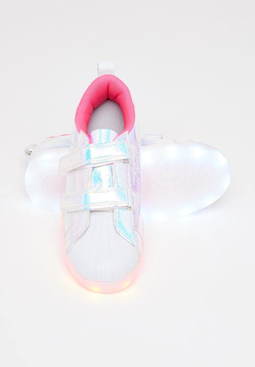 Rebel Republic - Metallic light up sneaker - silver