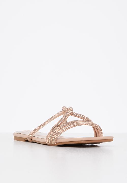 Plum - Diaz square toe sandal - neutral