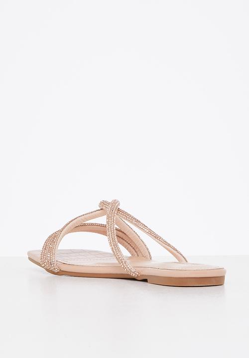 Plum - Diaz square toe sandal - neutral