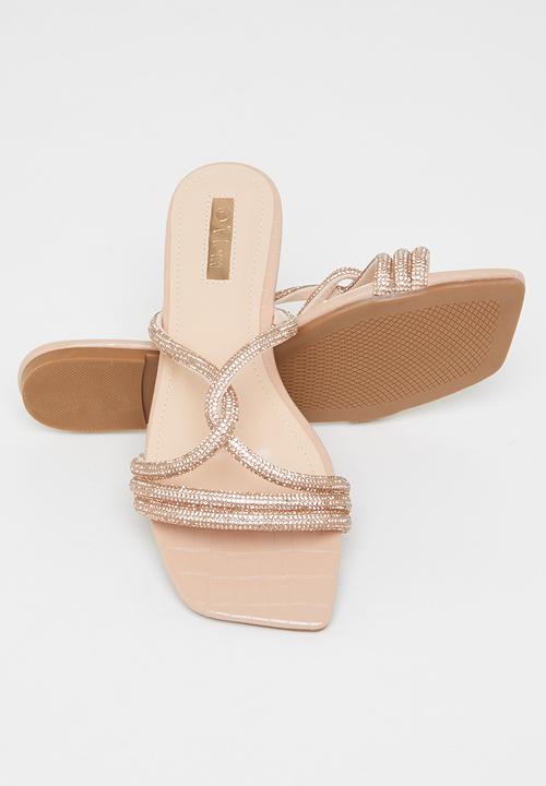 Plum - Diaz square toe sandal - neutral
