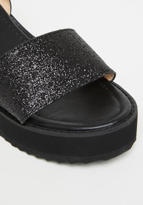 Miss Black - Grunge2 block heel -  black