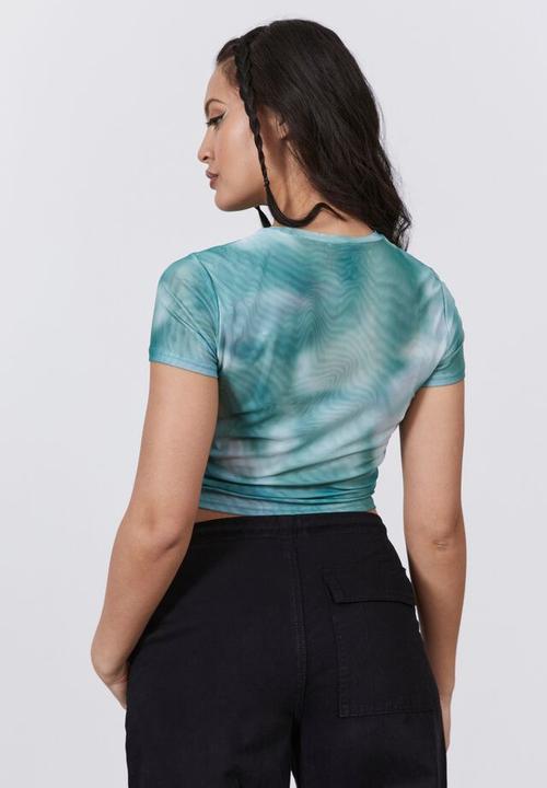 Factorie - Mesh crew neck short sleeve - clydescope mercury