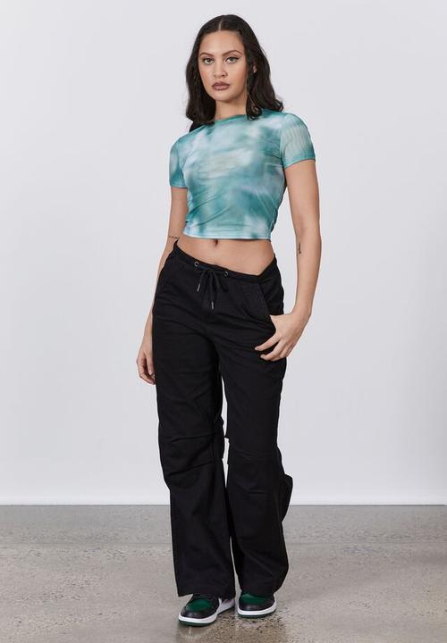 Factorie - Mesh crew neck short sleeve - clydescope mercury