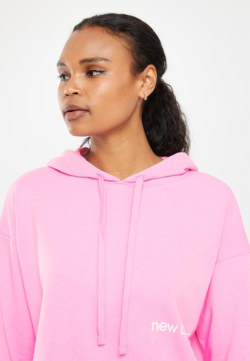 New Balance  - Nb essentials magnify fleece hoodie - orbit pink