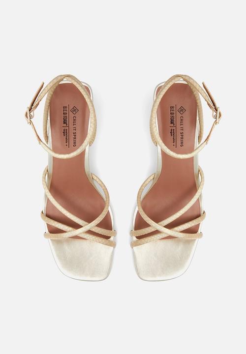 Call It Spring - Zina heel - champagne