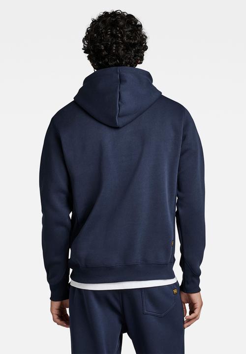 G-STAR - Premium core hooded sweat - navy