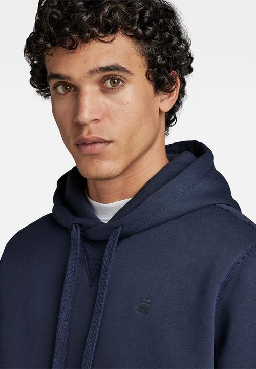 G-STAR - Premium core hooded sweat - navy