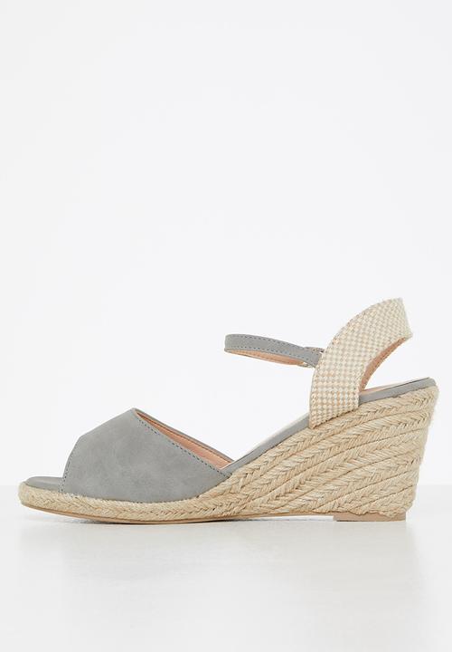 Butterfly Feet - Robyn 1 espadrille wedge heel - grey