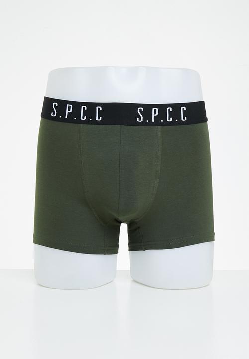 S.P.C.C - Signature boxer brief underwear - Dark moss